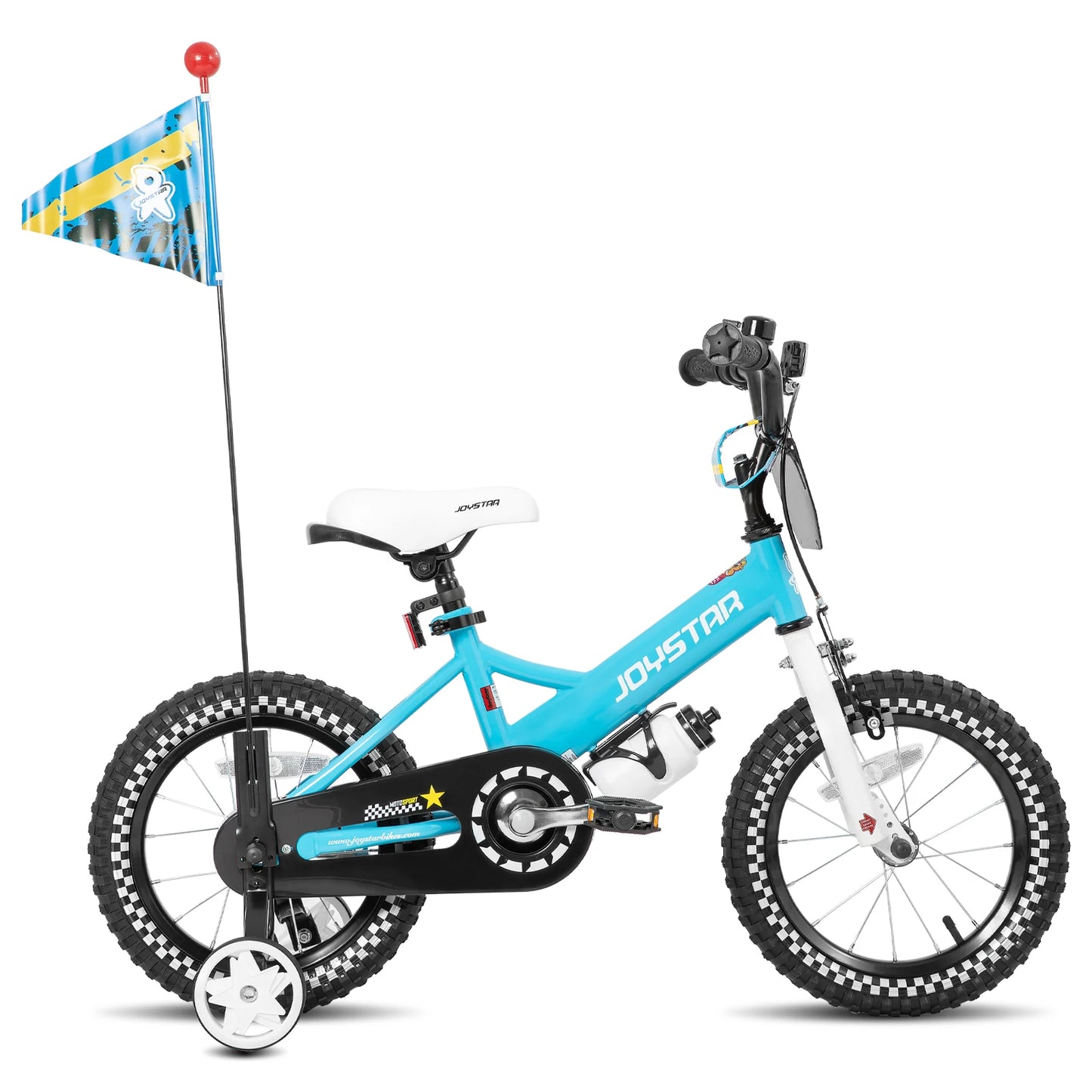 Girls Bike For Ages 2 To 7 With Doll Carrier, Streamers, Basket, Training Wheels