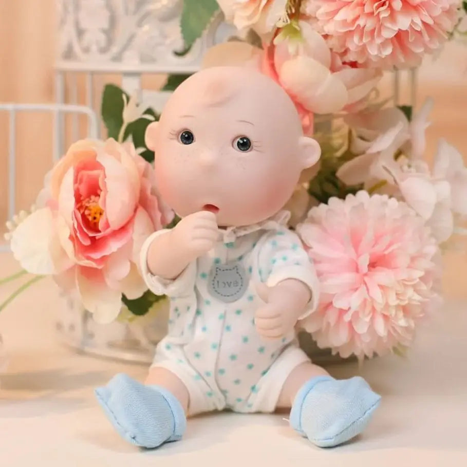 Cloveray Soft Vinyl Baby Boy Doll For Dramatic Play