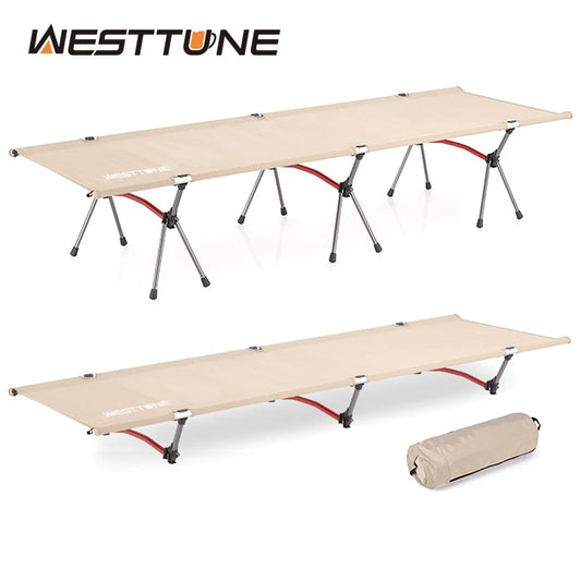 Sturdy Camping Cot, Ultra Light Aluminum Folding Bed For Outdoors, Patios, Camping trips