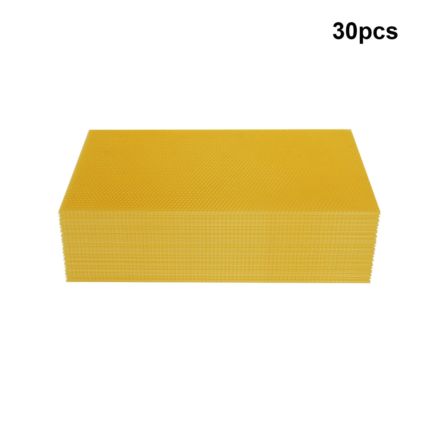 Natural Beeswax Hive Foundations 30 Pack For Beekeeping Starter Kit