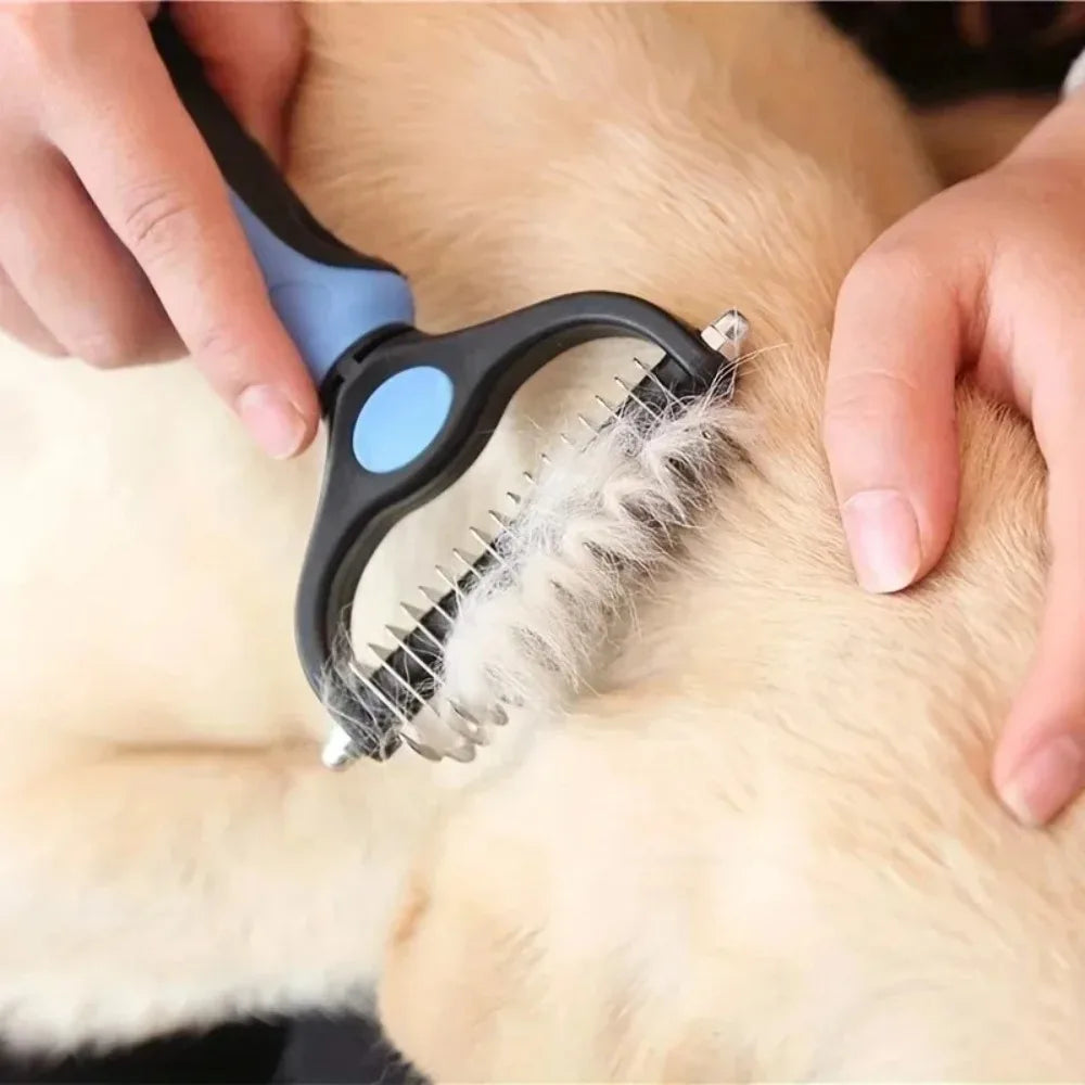 Double Sided Pet Grooming Brush For Dogs And Cats Pro