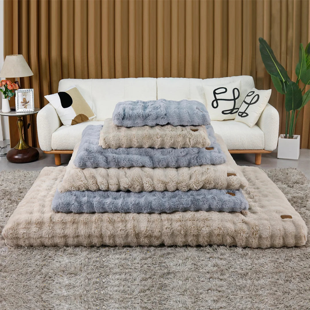 Ultra-Soft Dog Bed with Removable Cover, Machine Washable, Cozy Calming Pet Cushion