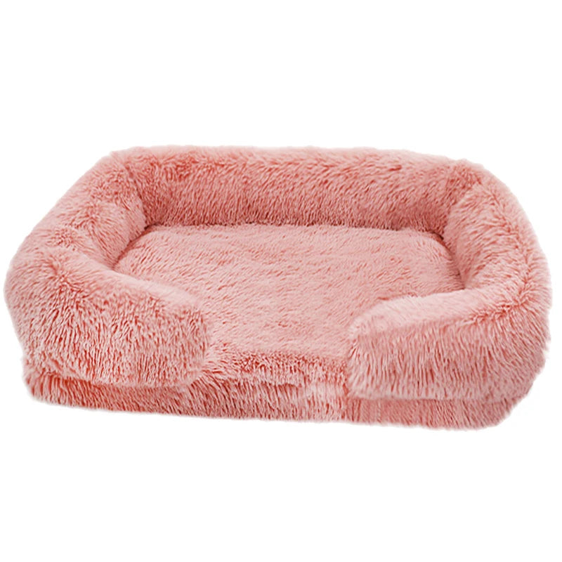 Plush orthopedic dog bed for large dogs -  remove and wash cover, durable comfortable Pet Bed
