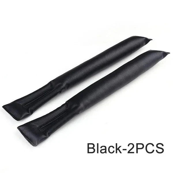 Travel "seat gap" bolster keeps your phone, keys, glasses, wallet from falling between car seats.