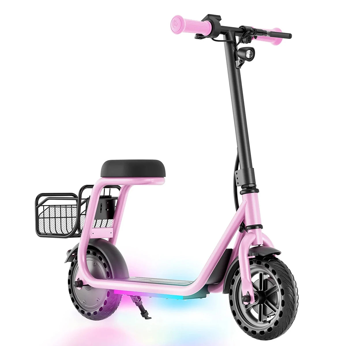 Kids Electric Scooter With Seat, 100W UL Battery with 3 adjustable speeds