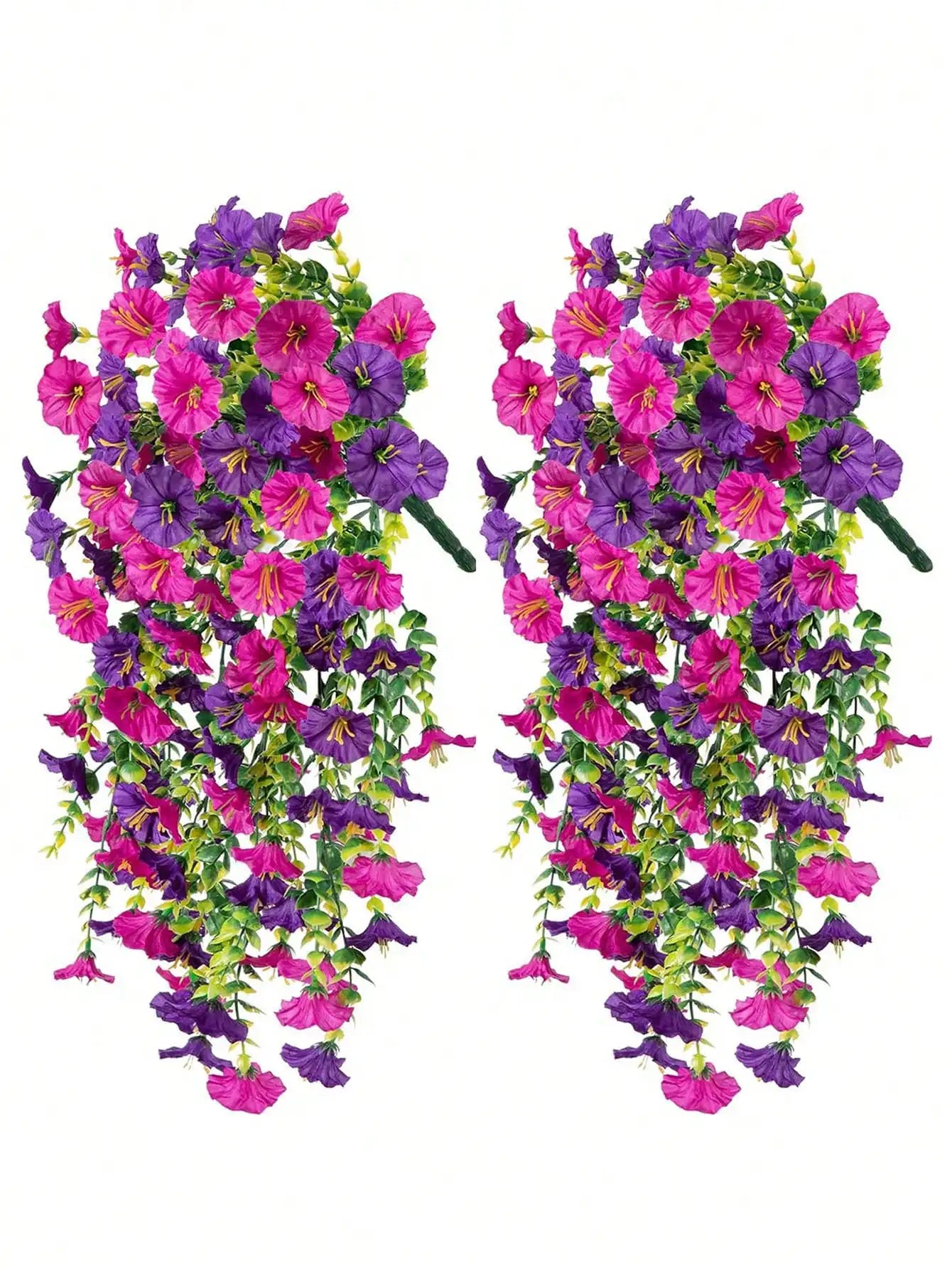 1/2/4pcs Artificial Eucalyptus Silk Flower Vine, UV-Resistant Greenery For Outdoor Hanging, Suitable For Anniversary, Graduation, Wedding, Party, Home, Office, Porch, Garden, Wall Decor for Spring & Summer