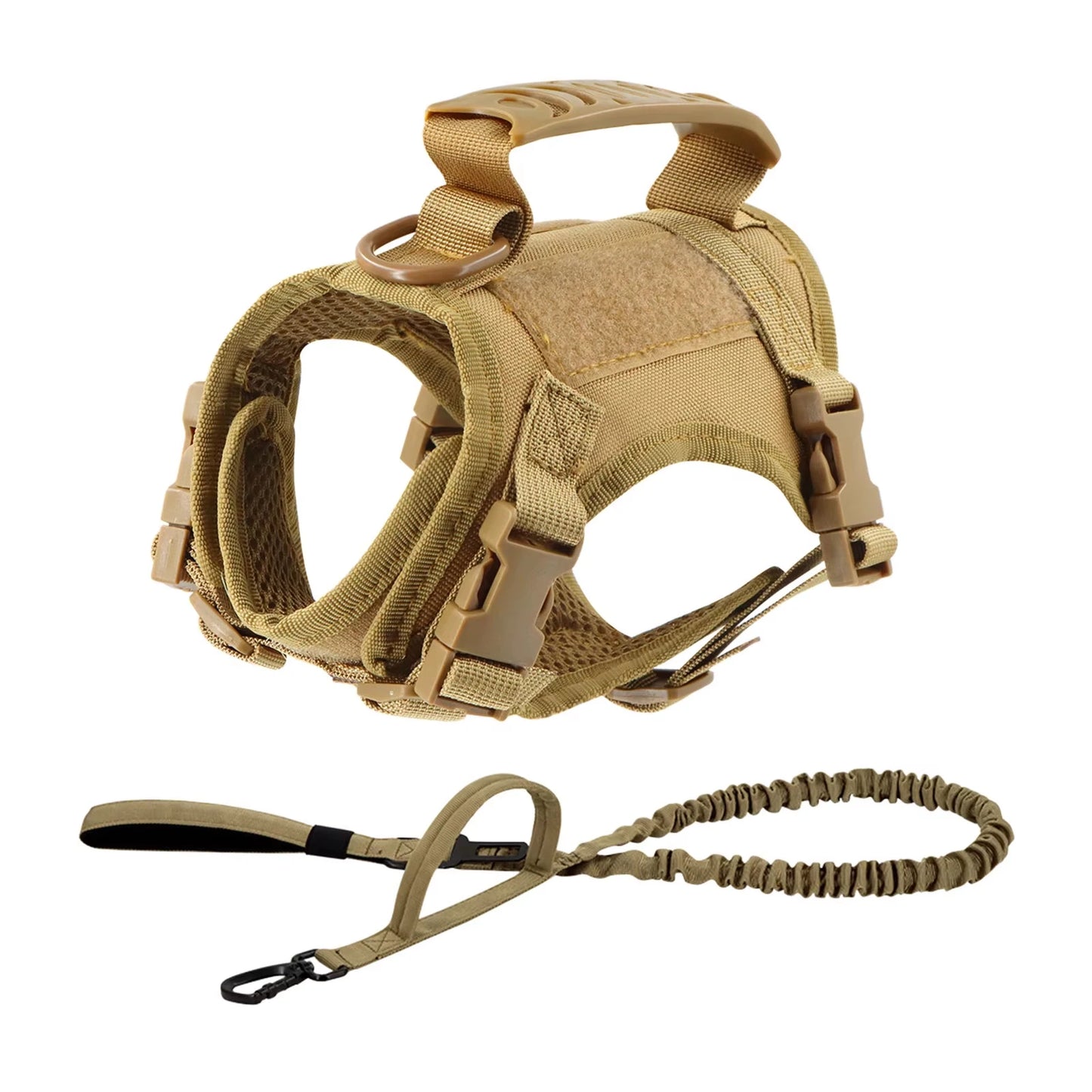 Tactical Puppy Harness Leash Set For Small Dogs and Kitties,  Adjustable Harness Vest For Training when Walking
