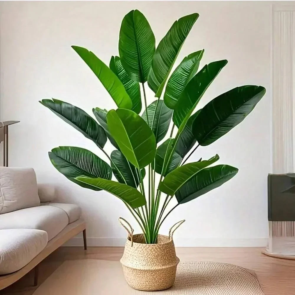 1pc 18 Leaves Artificial Tropical Banana Plant,  for adding a bit of Nature to Home and Patios.