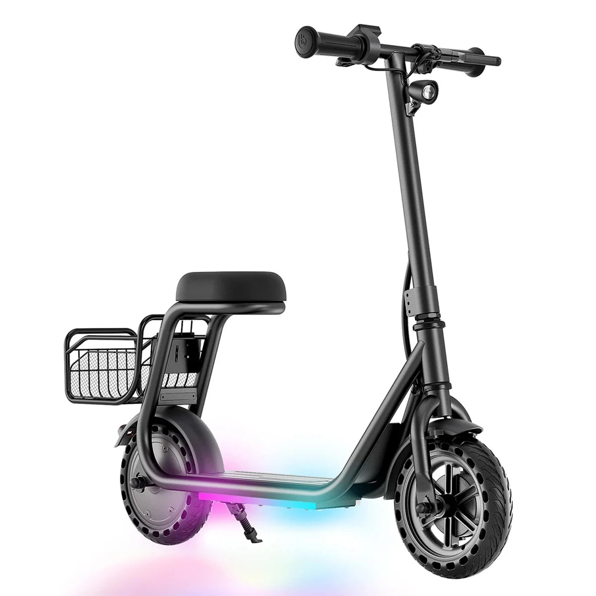 Kids Electric Scooter With Seat, 100W UL Battery with 3 adjustable speeds