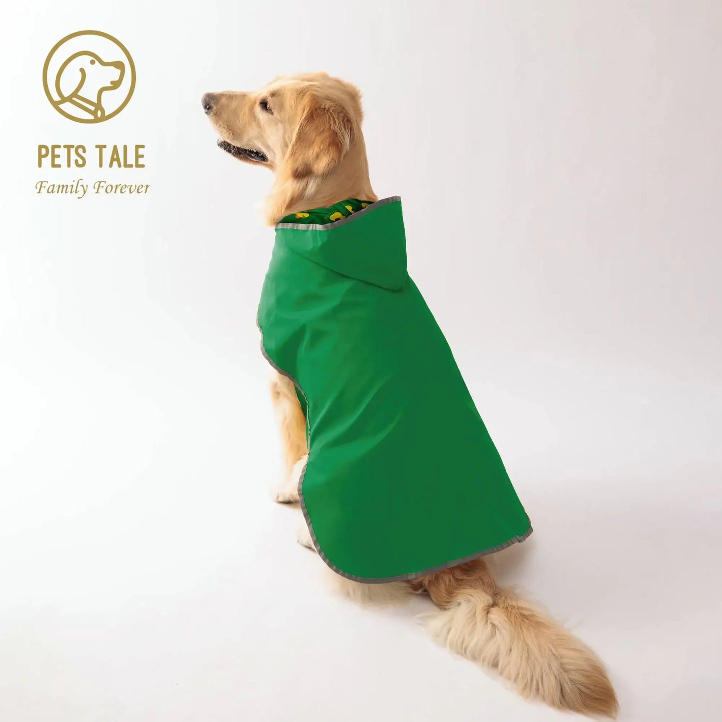 Keep Your Pup Dry & Stylish: Double-Layer Bright Colors-  Raincoat With Two-Way Wear!