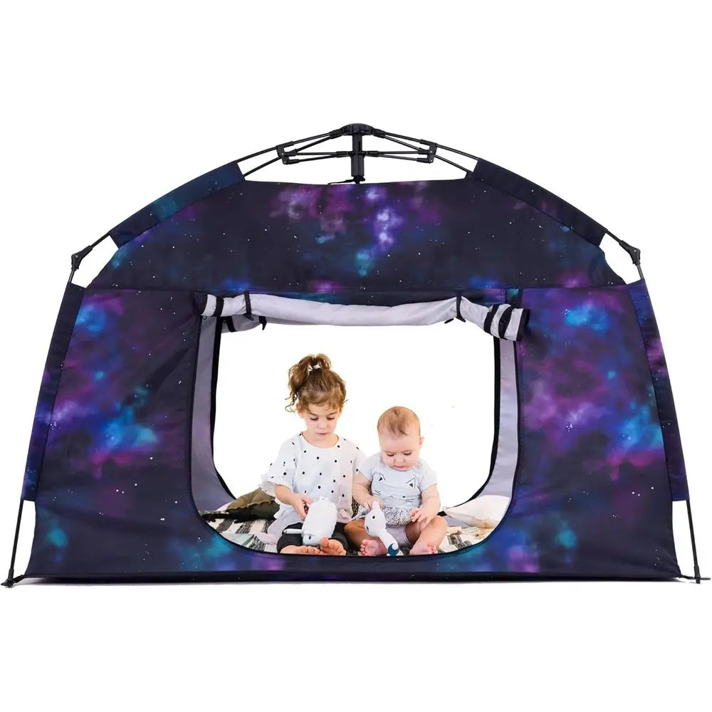 Night Sky Play Tent With LED Lights For Sensory Play or a Calming Retreat