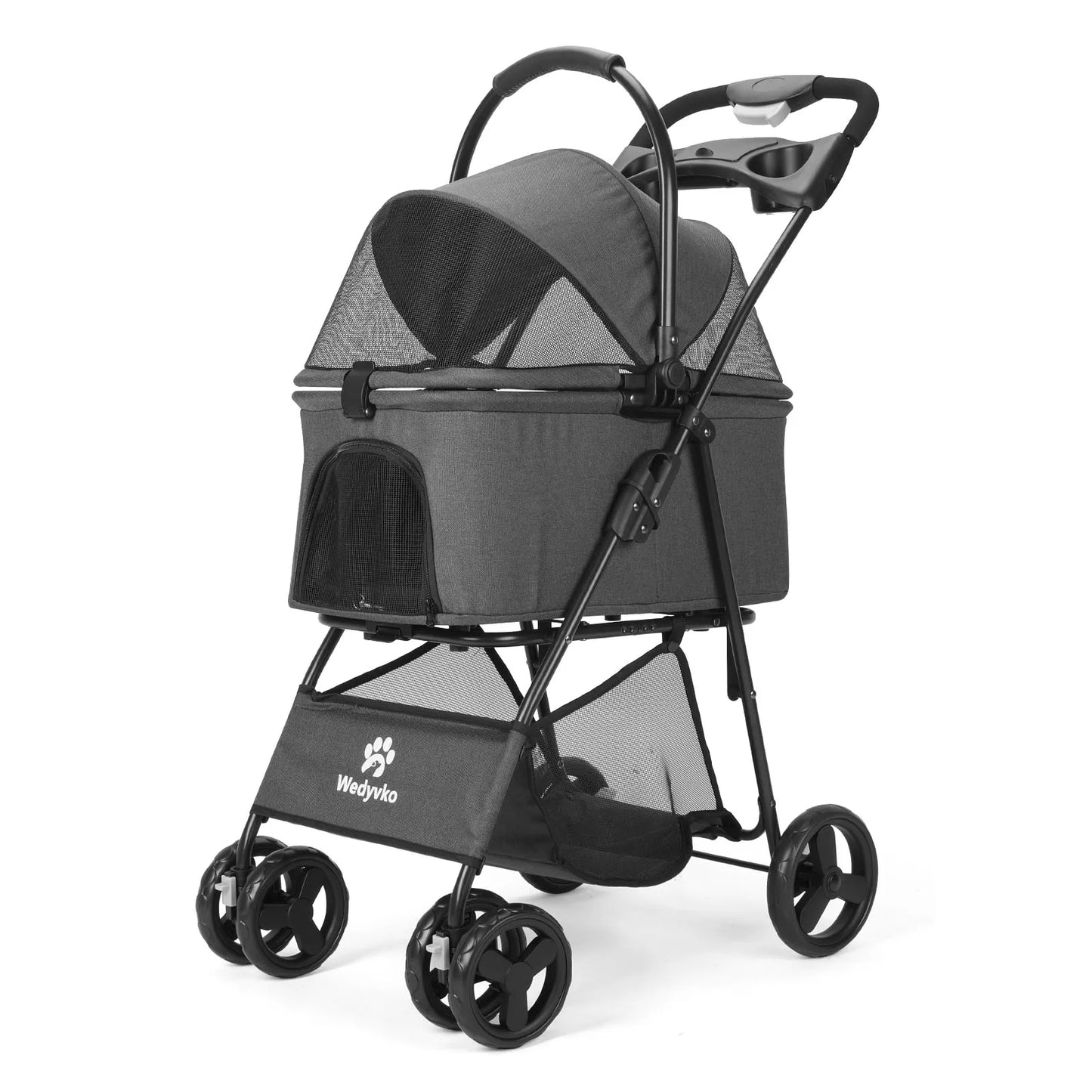 All-Terrain Pet Stroller With Removable Carrier for Enjoying the Outdoors with an Aging Pet