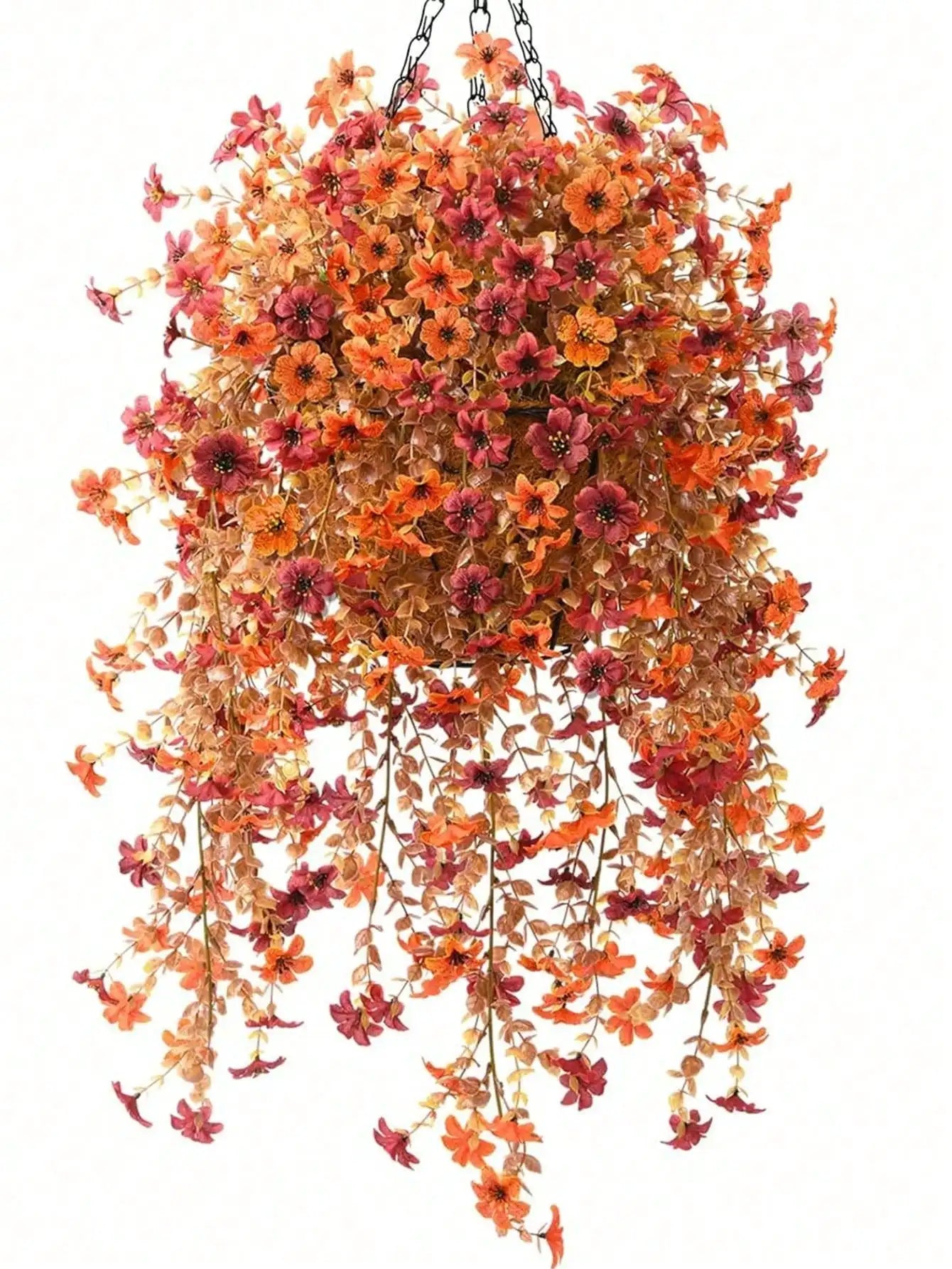 1/2/4pcs Artificial Eucalyptus Silk Flower Vine, UV-Resistant Greenery For Outdoor Hanging, Suitable For Anniversary, Graduation, Wedding, Party, Home, Office, Porch, Garden, Wall Decor for Spring & Summer