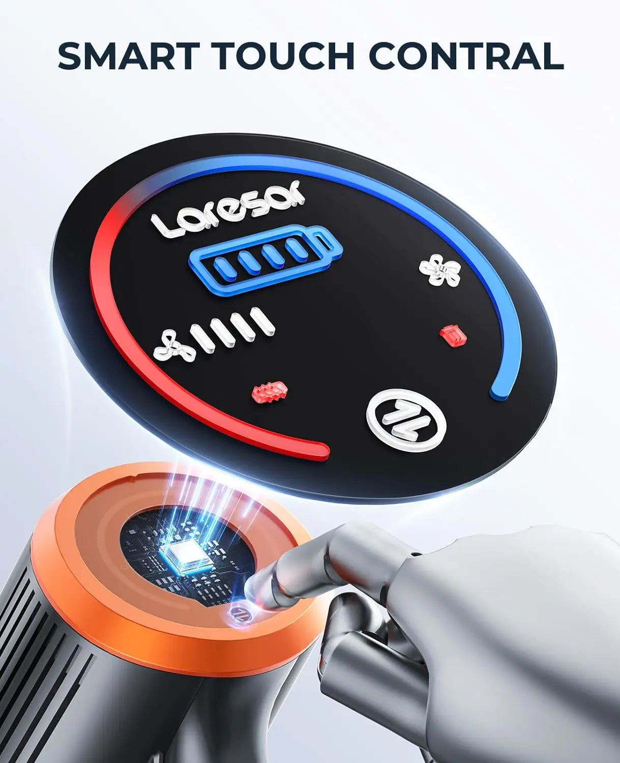Cordless Vacuum Cleaner, Handheld Home Appliance, 450W Powerful Smart Vac, Detachable Battery- free up cleaning time for "Me Time".