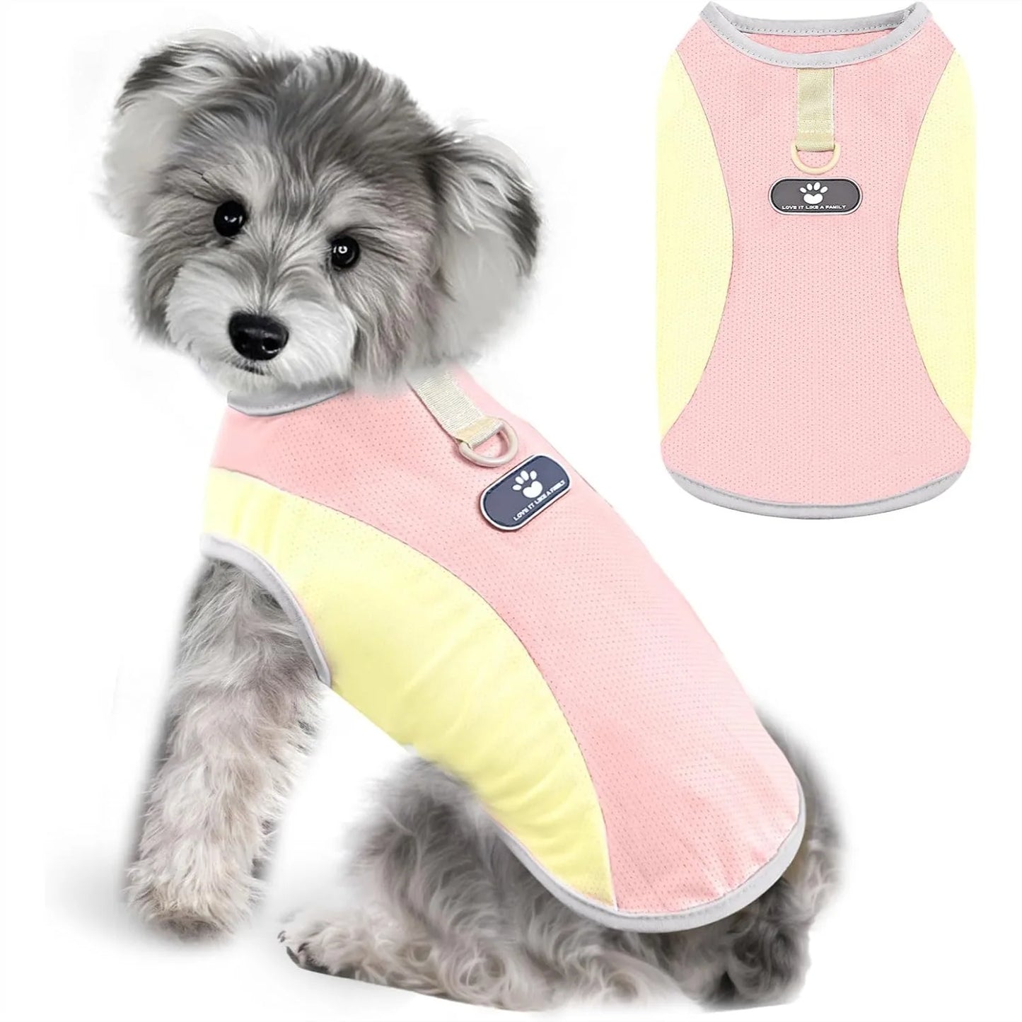 Dog Cooling Vest With D Ring SPF 30 Sun Protection
