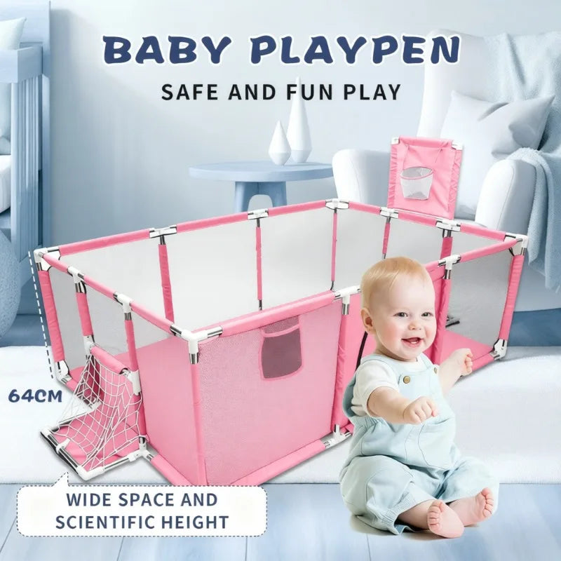 Indoor Outdoor Playpen With Soft Padding and Ball Pit for Your Active Kinders