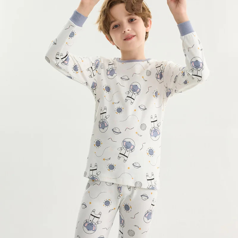Kids Pajamas for Boys and Girls 2- 10 Years Cotton Sleepwear, Cute Graphic Prints