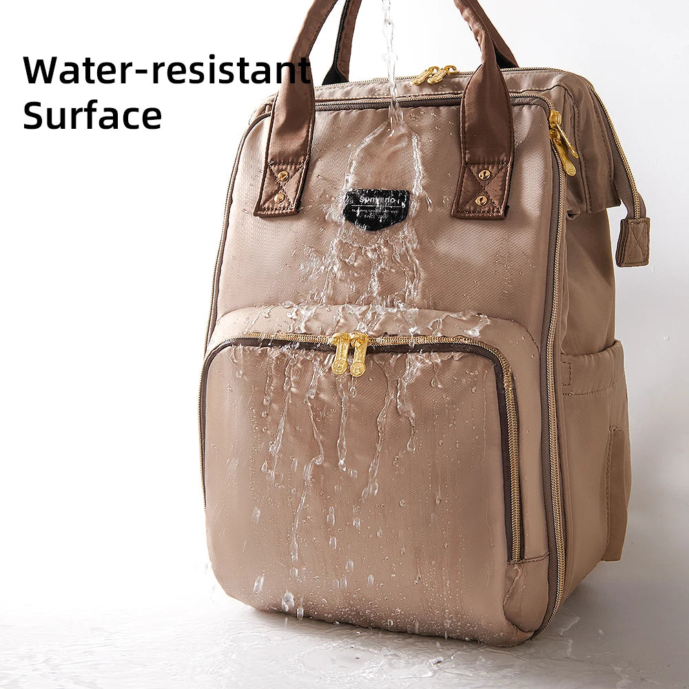 Trendy Diaper Bag, Parent Backpack Multifunction Waterproof Travel Bag