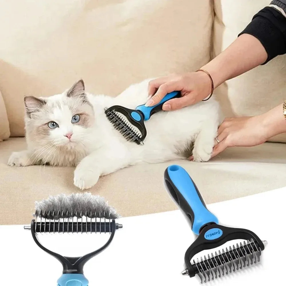 Double Sided Pet Grooming Brush For Dogs And Cats Pro