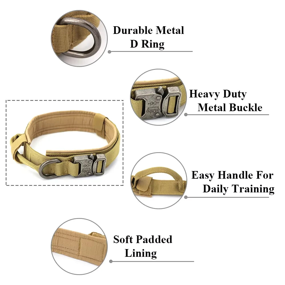 Nylon Dog Training Collar And Leash Set Adjustable For Dogs