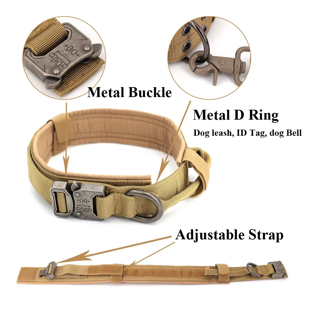 Nylon Dog Training Collar And Leash Set Adjustable For Dogs