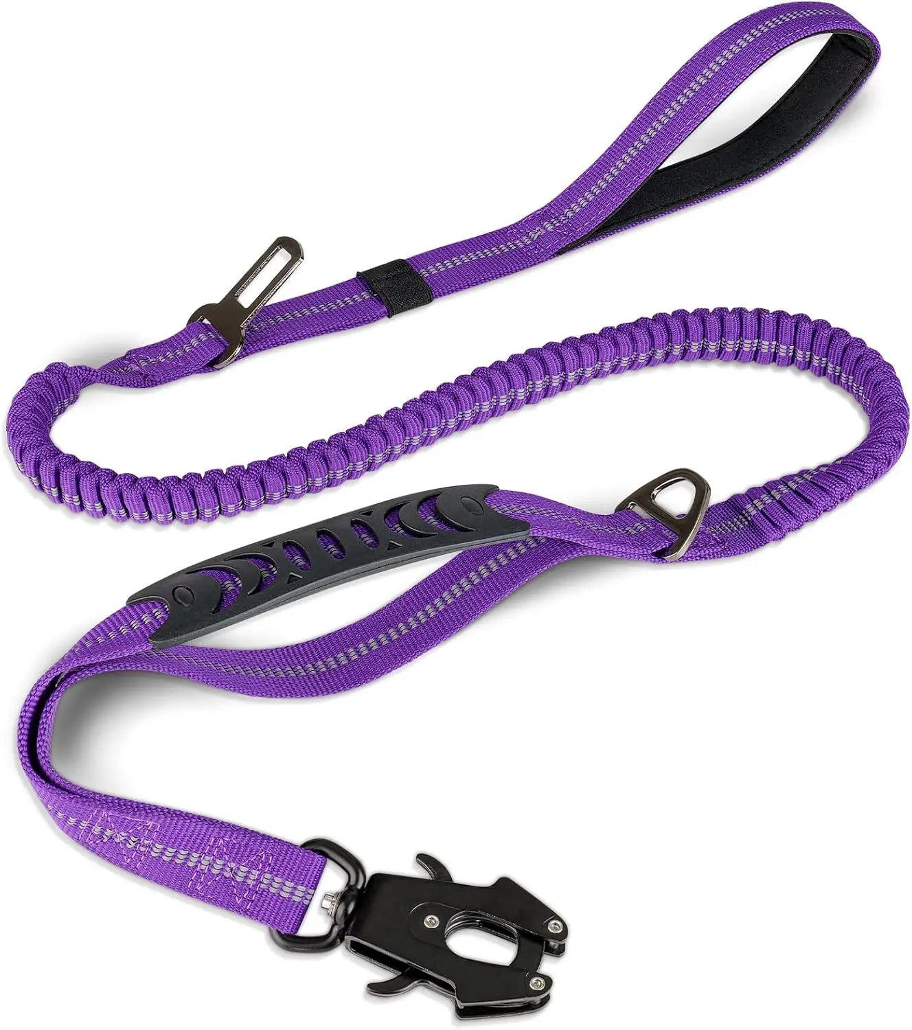 Reflective Shock Absorbing Dog Leash For Large Dogs Tactical Bungee
