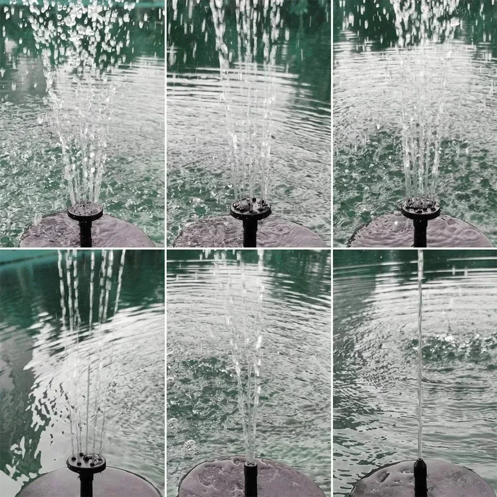 Solar Fountain Pump With Floating Panel For Bird Bath