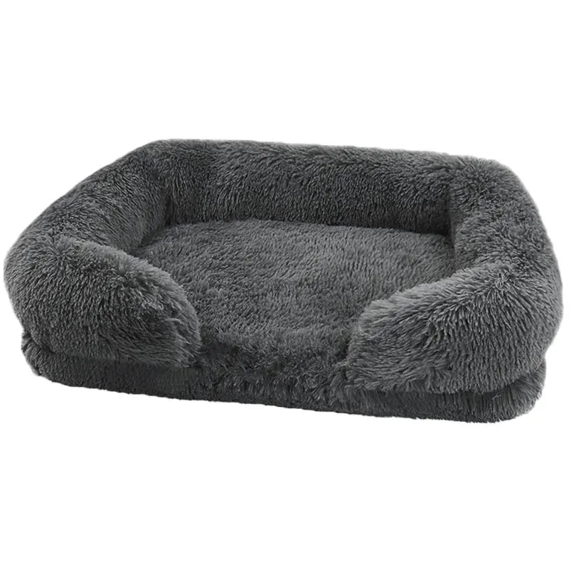 Plush orthopedic dog bed for large dogs -  remove and wash cover, durable comfortable Pet Bed
