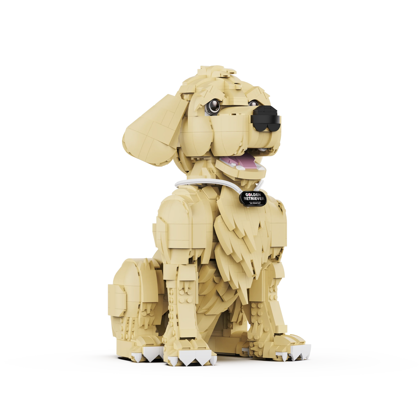 Authentic Golden Retriever Building Blocks 1754pcs Collectible Toy Set