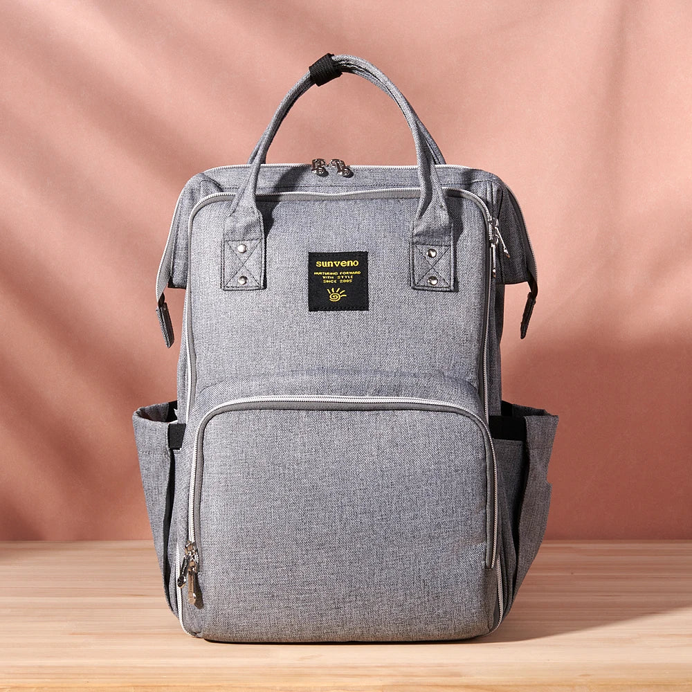 Trendy Diaper Bag, Parent Backpack Multifunction Waterproof Travel Bag