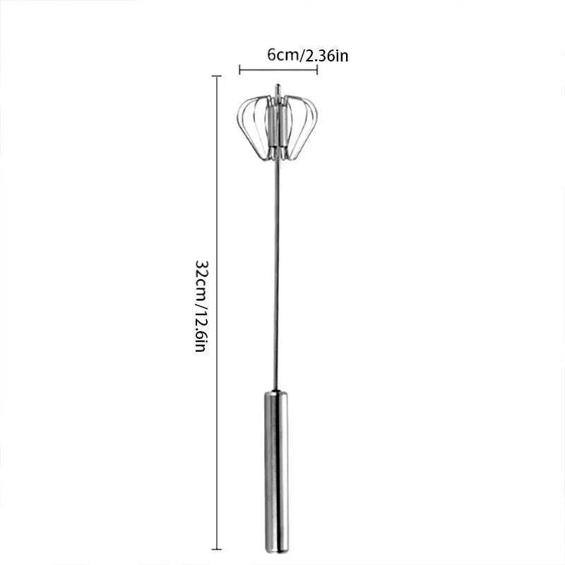 Handheld Automatic Electric Whisk for  One Touch Multi Function Mixing and Whipping. Works great for Powder Drink Blending- a Practical Kitchen Gadget and Gift for any Foodie.