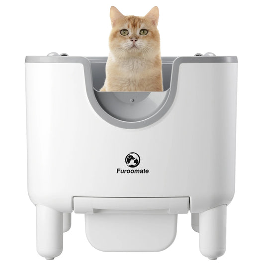 Self Cleaning Open Top Automatic Cat Litter Box for Odor Control and hygenic cleaning