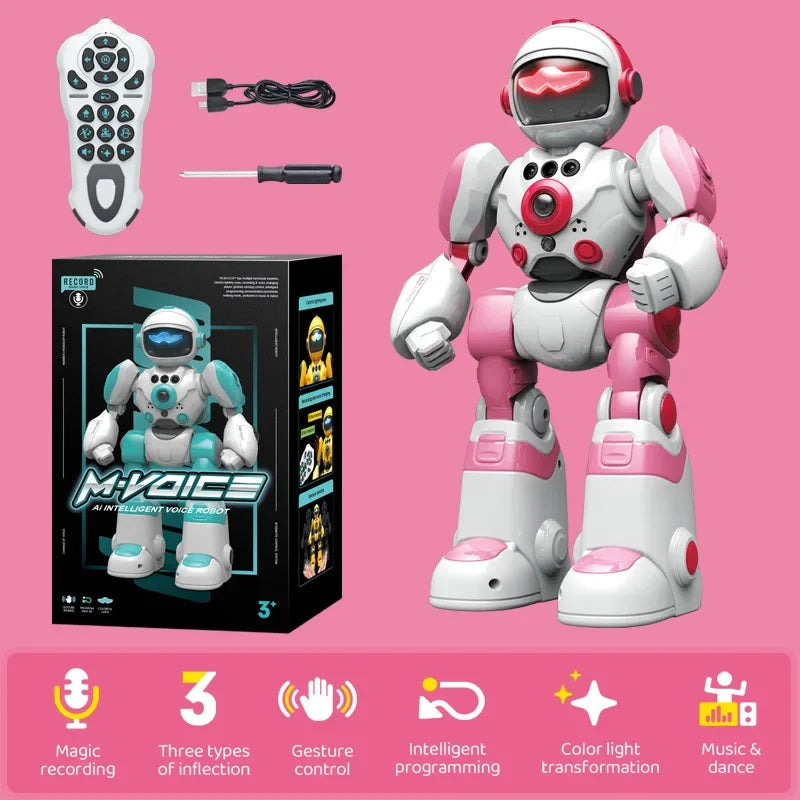 STEM Kids Robot, Interactive with Music, Dance, Record, with controls.