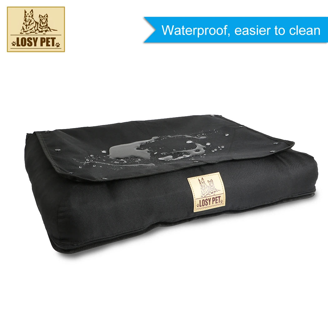 Waterproof Pet Seat Pad for Car and Home Use - Removable Cushion Bed Mat with Safety Belt for Car Safety