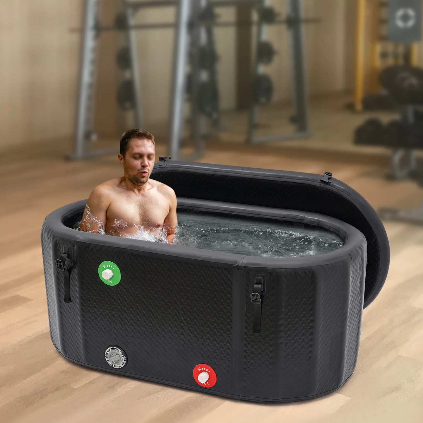 Inflatable Ice Bath Tub For Active Parents and Athletes With Pump, Large Capacity, to relax muscles after workouts