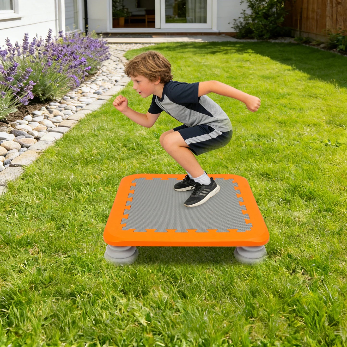 Anti Slip Sensory Jump Pad For Kids Trampoline Portable Indoor Outdoor Play