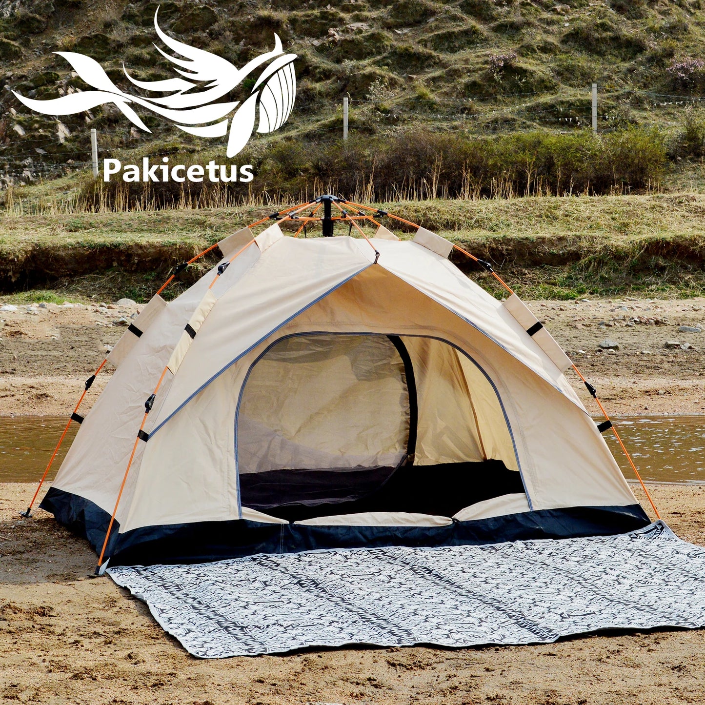 Waterproof, Lightweight, Pop Up Tent for Family Camping, Beach Outings, Hiking trips, any place shade is needed.