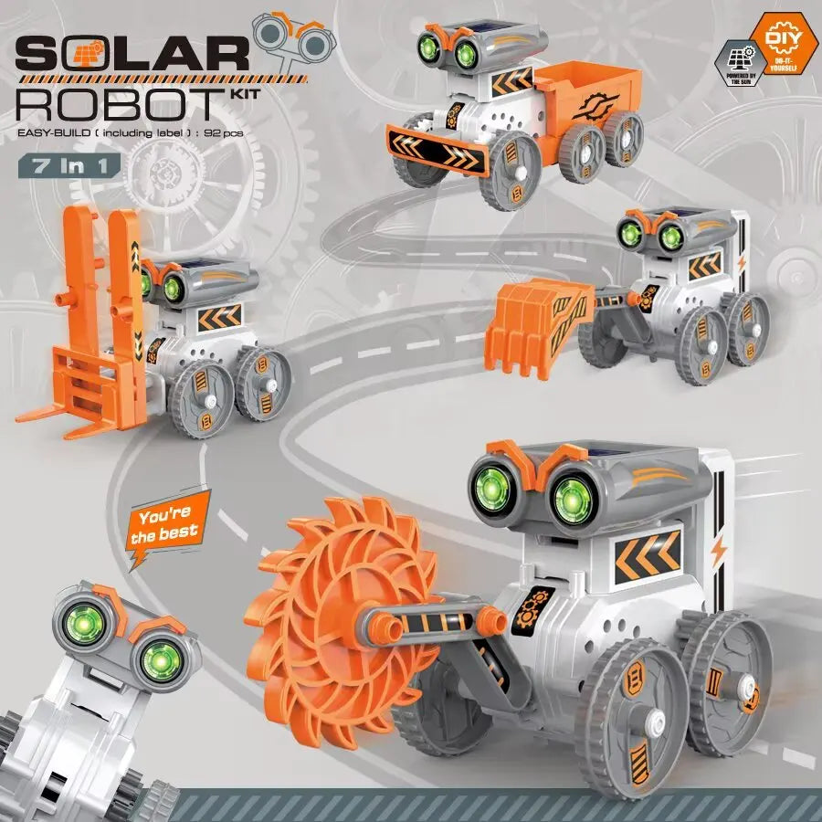 7 In 1 Solar Robot Kit For Kids StemEducation Toyset