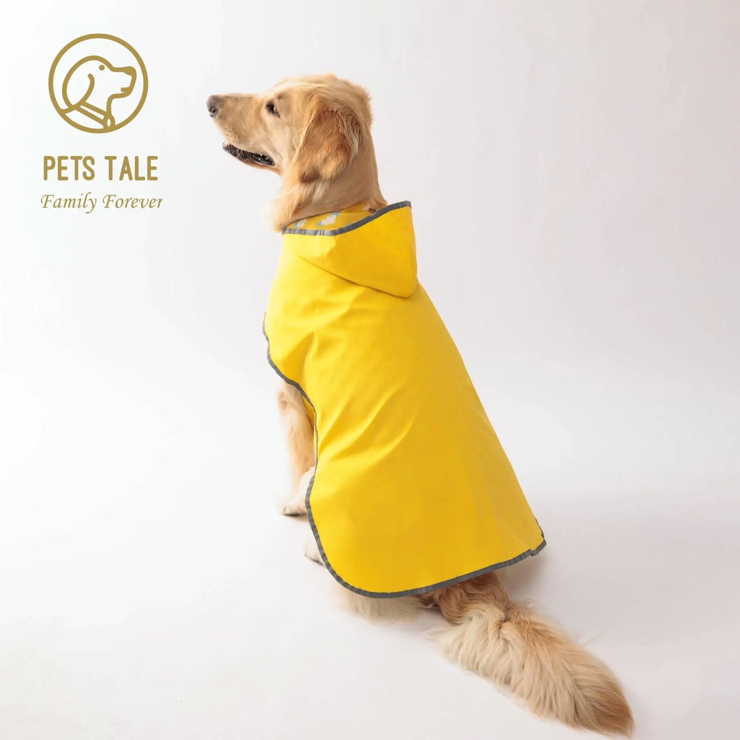 Keep Your Pup Dry & Stylish: Double-Layer Bright Colors-  Raincoat With Two-Way Wear!