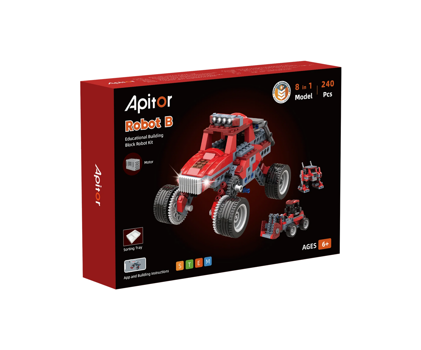 Apitor 600-Piece 12-In-1 Robot Building Kit STEM Coding Toys