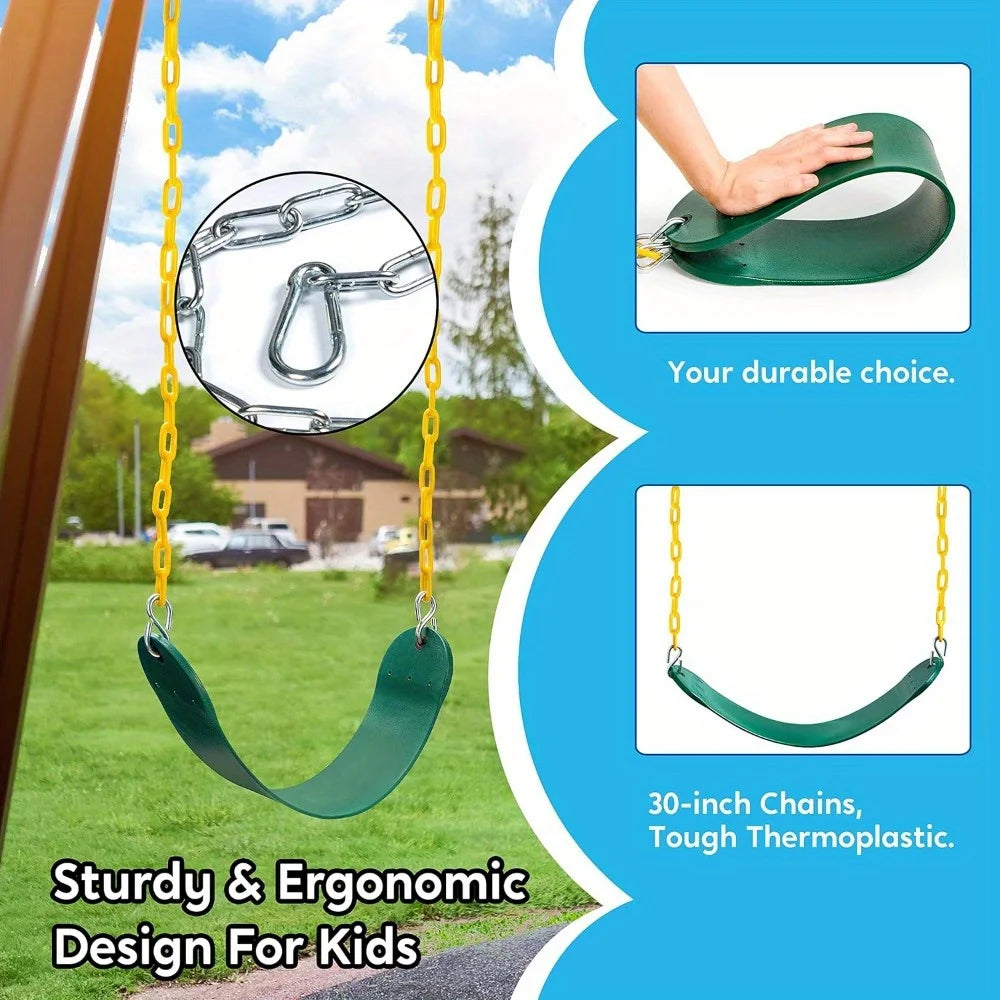 Joyfy 2 Pack Heavy Duty Swing Seats with Snap Hooks
