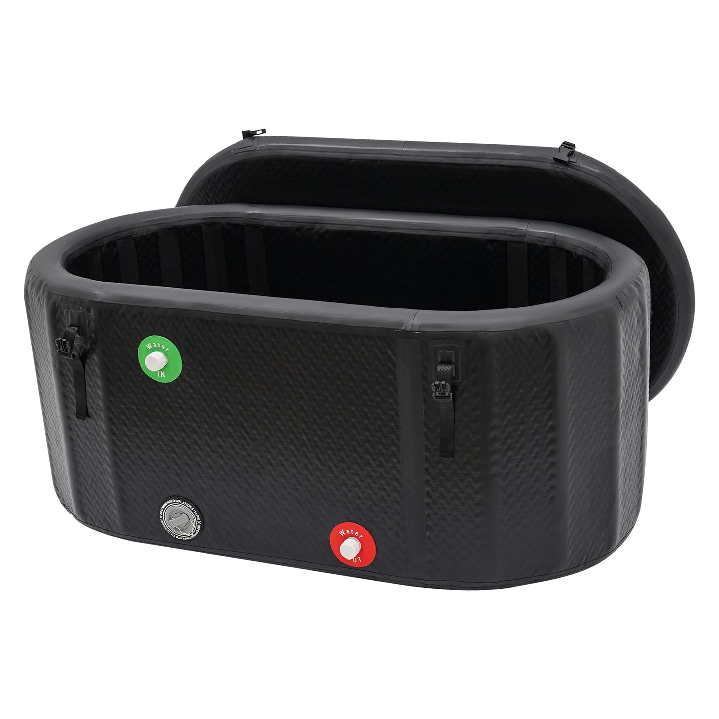 370L Inflatable Cold Plunge Tub,  Portable, Inflatable  w/Insulated Lid for reducing inflammation and promoting wellness.