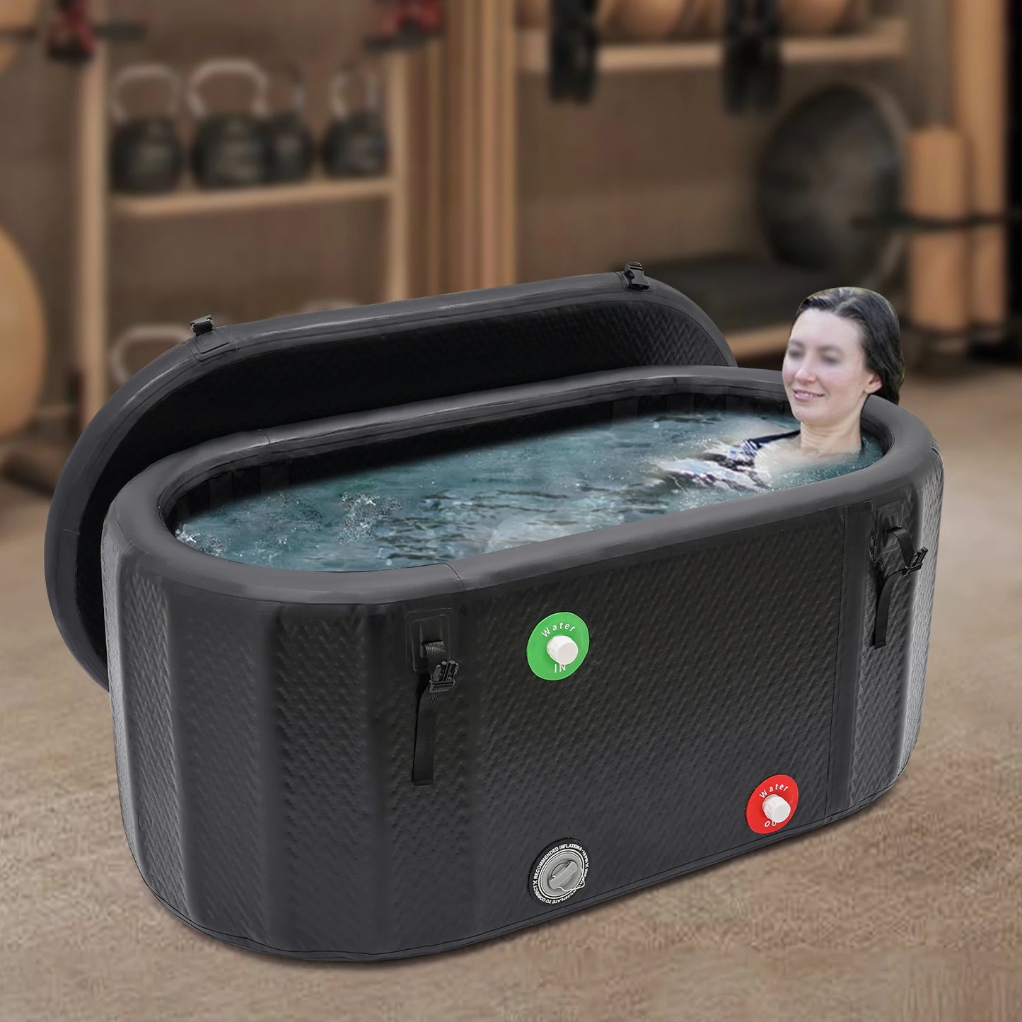 Inflatable Ice Bath Tub For Active Parents and Athletes With Pump, Large Capacity, to relax muscles after workouts