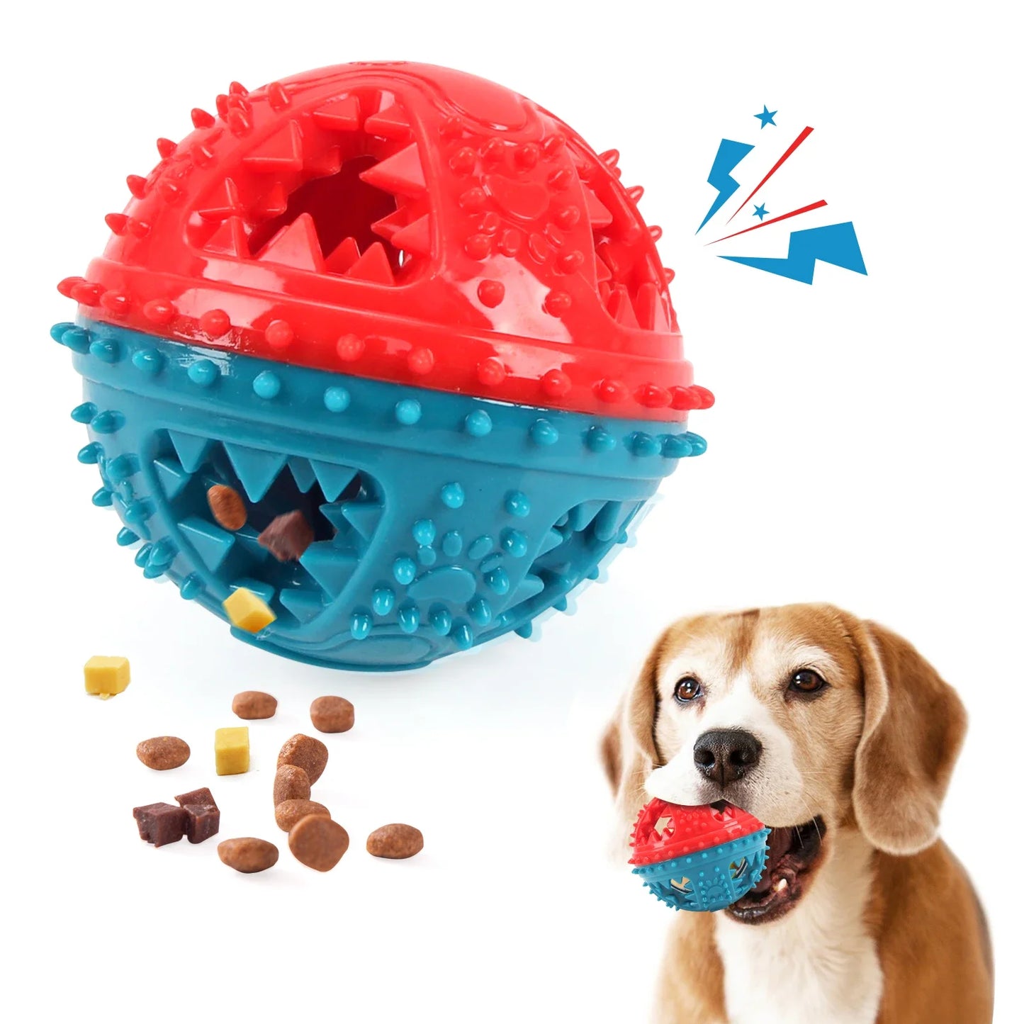 COOLPLAY Dog Chew Toys Anti Bite Interactive Teeth Cleaning Ball