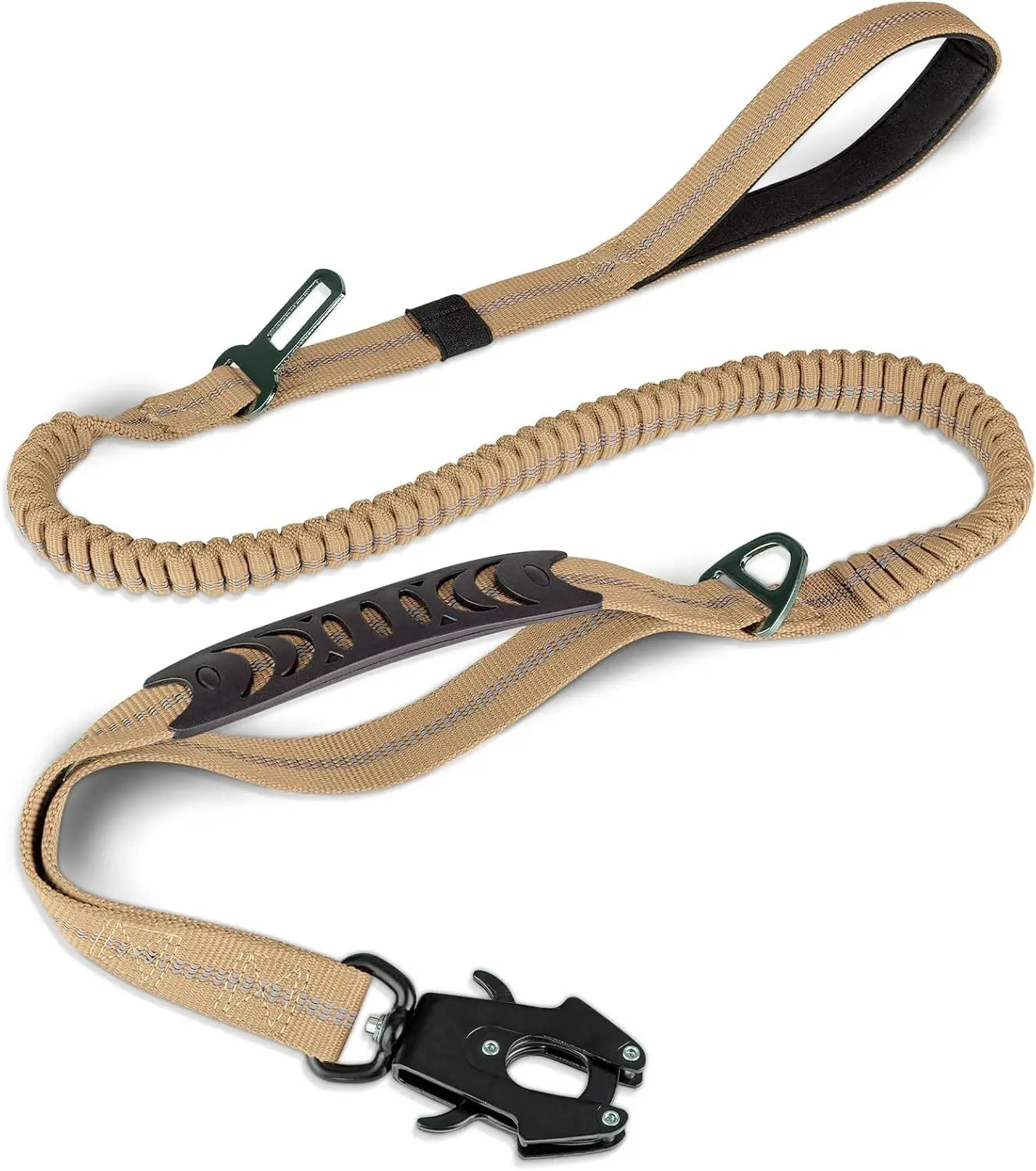 Reflective Shock Absorbing Dog Leash For Large Dogs Tactical Bungee