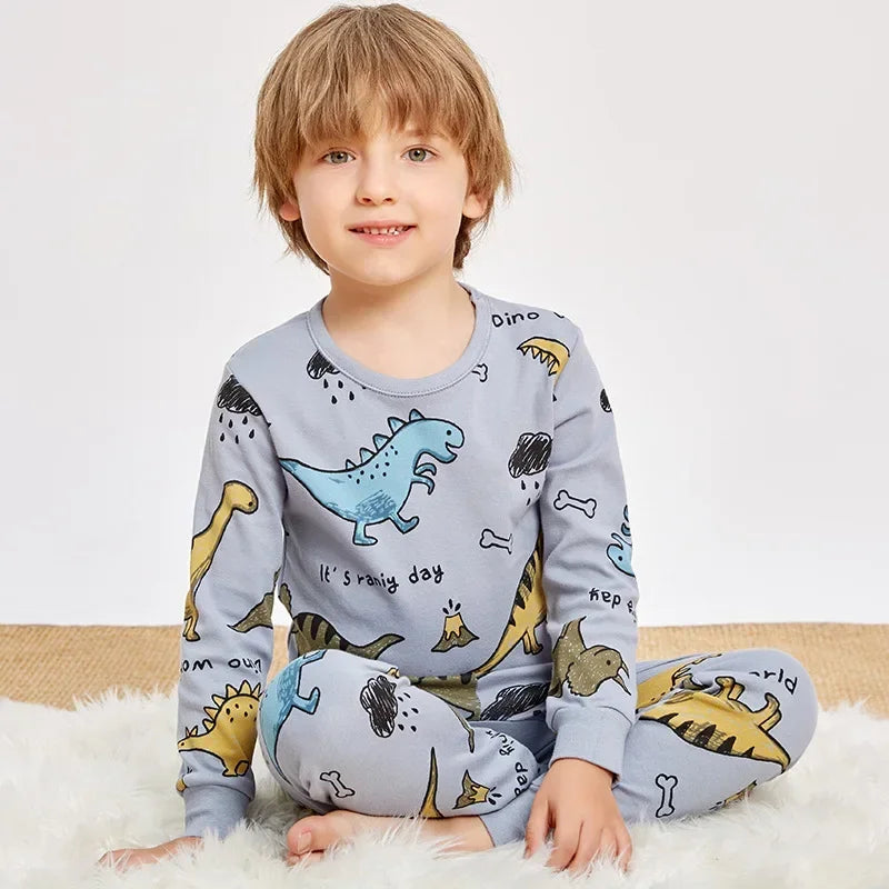 Kids Pajamas for Boys and Girls 2- 10 Years Cotton Sleepwear, Cute Graphic Prints