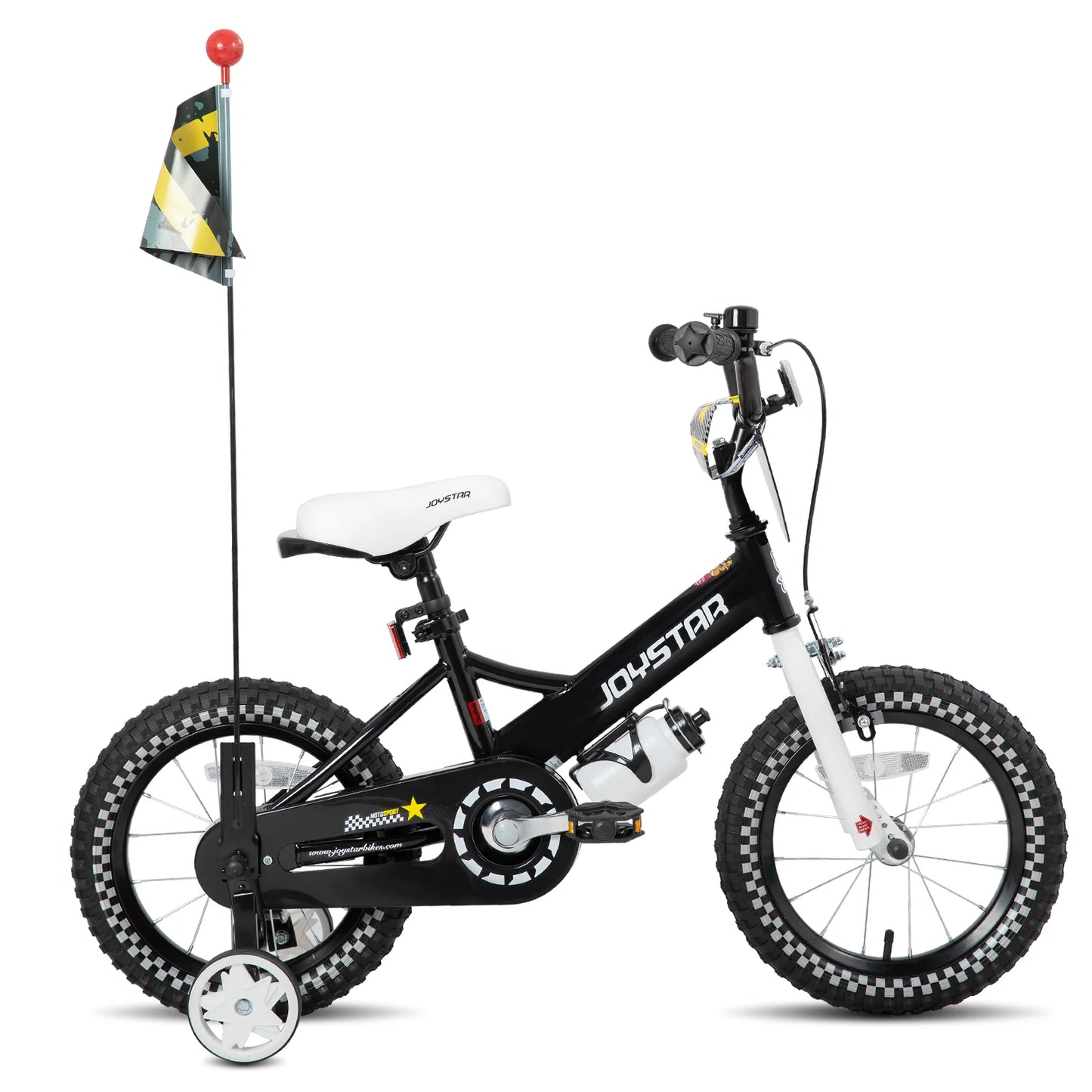 Girls Bike For Ages 2 To 7 With Doll Carrier, Streamers, Basket, Training Wheels