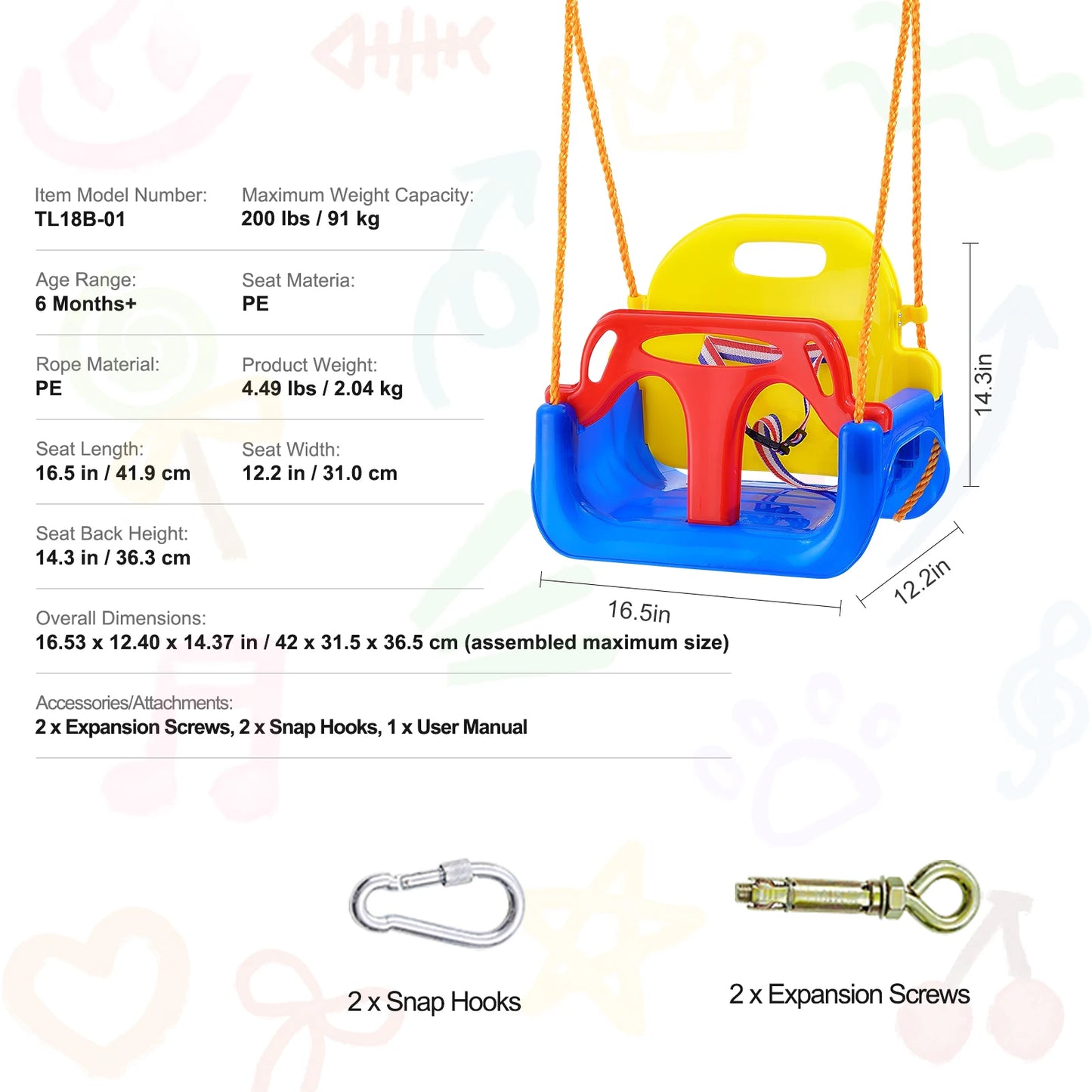 SucceBuy Saucer Tree Swing For Outdoor Family Fun And Convenience
