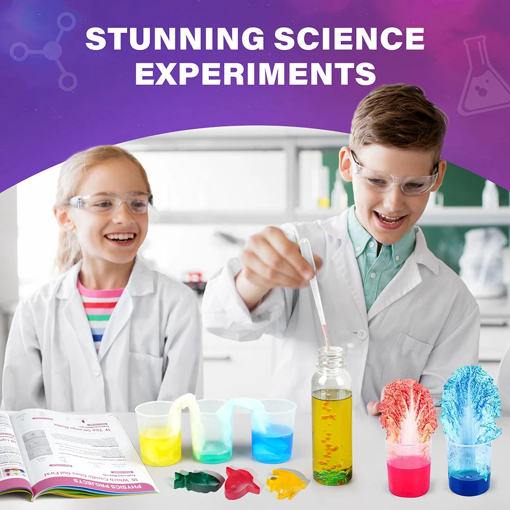 Science Kits for Kids 8+, 105 Experiments Educational Toy, Science Kits STEM Toys for Boys Girls. Makes a great Birthday or Holiday Gift