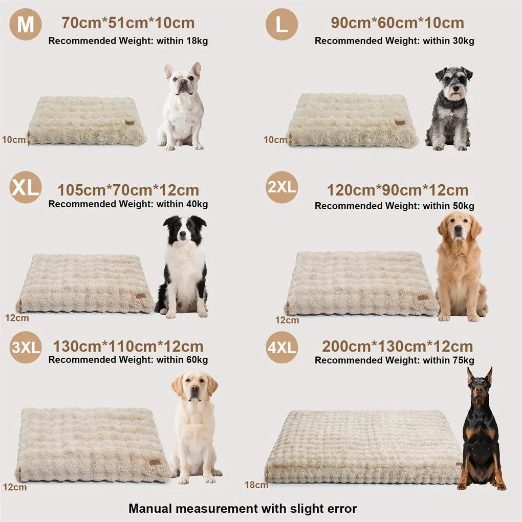 Ultra-Soft Dog Bed with Removable Cover, Machine Washable, Cozy Calming Pet Cushion